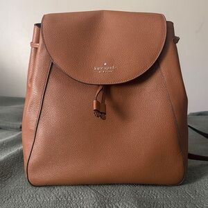 Kate Spade Tan Leather Backpack